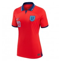 Camisa de Futebol Inglaterra Phil Foden #20 Equipamento Secundário Mulheres Mundo 2022 Manga Curta